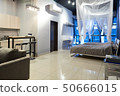 Modern interior of a small studio apartment 50666015