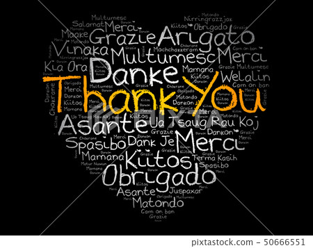 Thank You Love Heart Word Cloud Thank You Love Heart Word Cloud 50666551