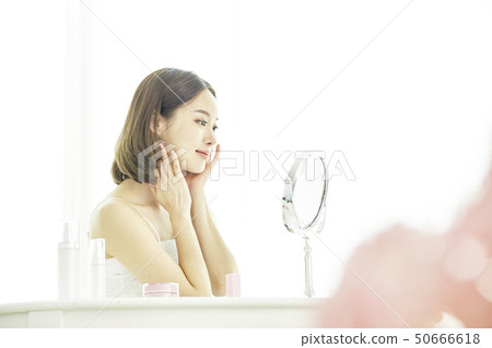 Beauty, beauty, skincare, young woman 50666618