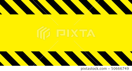 Yellow and black barricade tape. Yellow and black barricade tape. 50666749