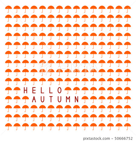 Hello autumn card 50666752