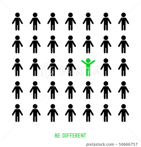 Be different. - Stock Illustration [50666757] - PIXTA