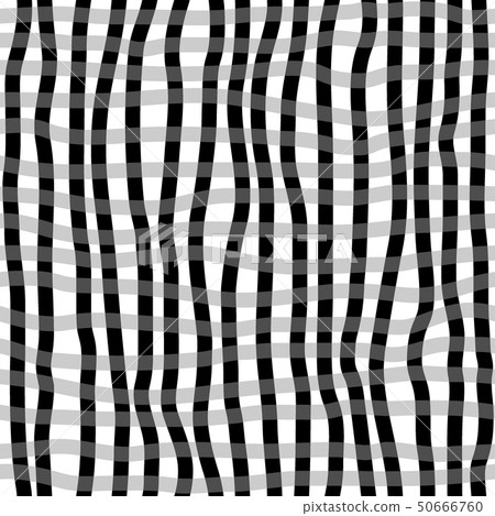 Hand drawn seamless checkered pattern 50666760