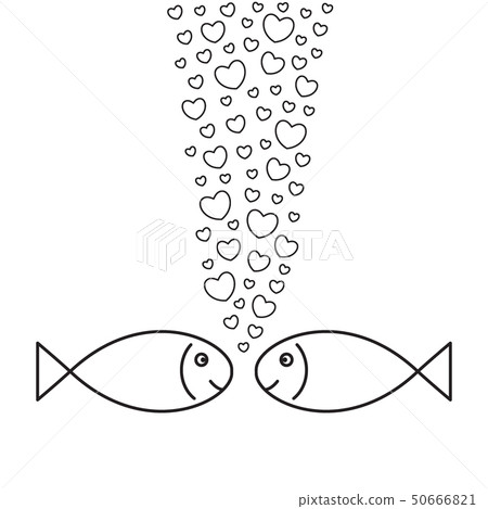 Two fishes in love Two fishes in love 50666821