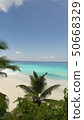 Beautiful beach in the Seychelles 50668329