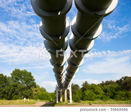Elevated section of the pipelines 50668986