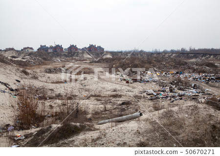 New luxury houses near the city landfill. New luxury houses near the city landfill. 50670271