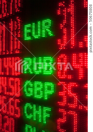 Currency exchange rate. Currency exchange rate. 50670808