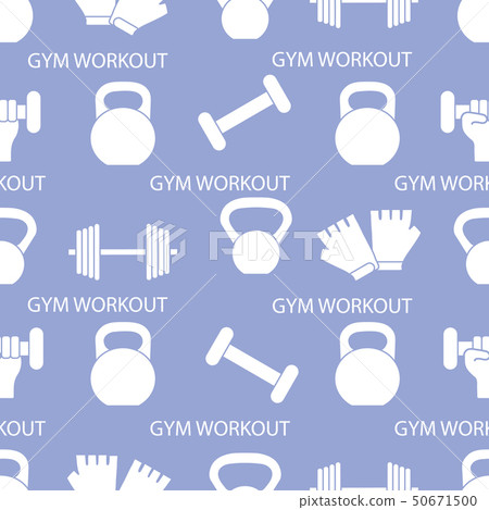 Weight Lifting Pattern Sports seamless pattern Weightlifting equipment. - Stock Illustration ...