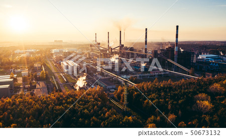 industrial landscape with heavy pollution industrial landscape with heavy pollution 50673132
