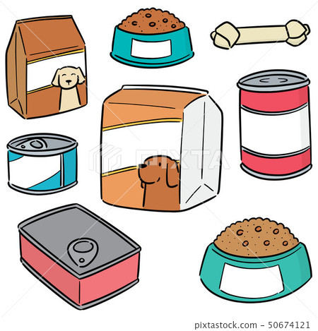 vector set of dog food vector set of dog food 50674121