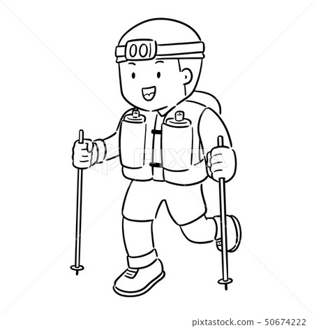 vector of trail runner 50674222
