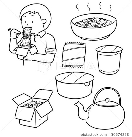 vector set of noodle vector set of noodle 50674258