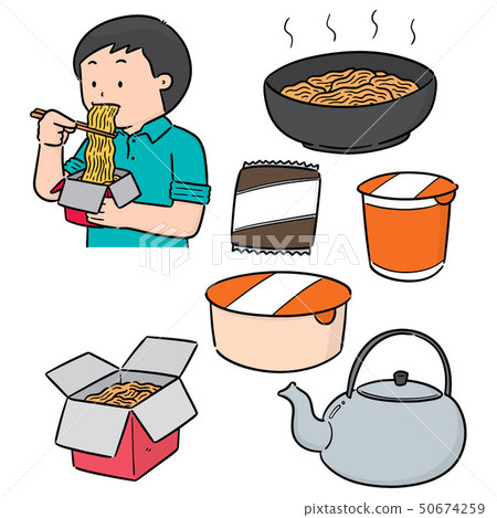 vector set of noodle vector set of noodle 50674259