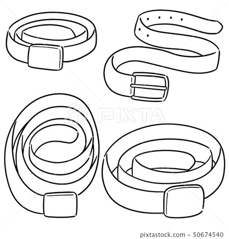 vector set of belt 50674540