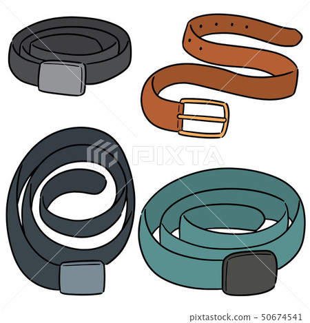 vector set of belt vector set of belt 50674541