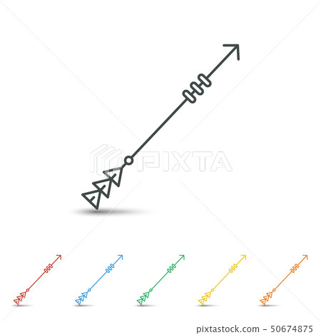 Arrow icon set flat design - Stock Illustration [50674875] - PIXTA