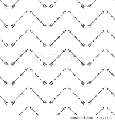 Zig zag arrows seamless pattern - Stock Illustration [50675329] - PIXTA