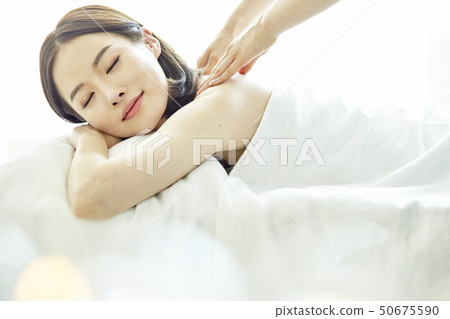 Massage, Esthetic, Young woman Massage, Esthetic, Young woman 50675590
