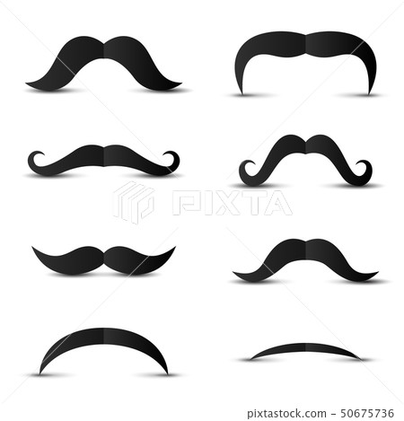 Set of hipster mustache Set of hipster mustache 50675736