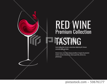 Red wine splash in glass Red wine splash in glass 50676177