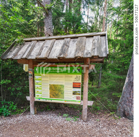 Stand for tourists in Kemeri National Park, Latvia Stand for tourists in Kemeri National Park, Latvia 50677127