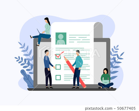 Job hiring and online recruitment, checklist 50677405