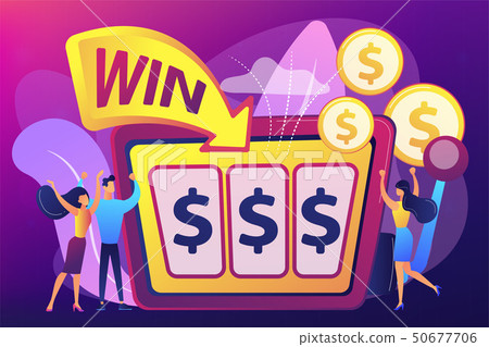Slot machine concept vector illustration. Slot machine concept vector illustration. 50677706