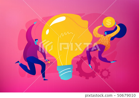 Business Idea Concept Vector Illustration. - Stock Illustration ...