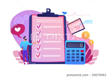 Budget planning concept vector illustration. Budget planning concept vector illustration. 50679462