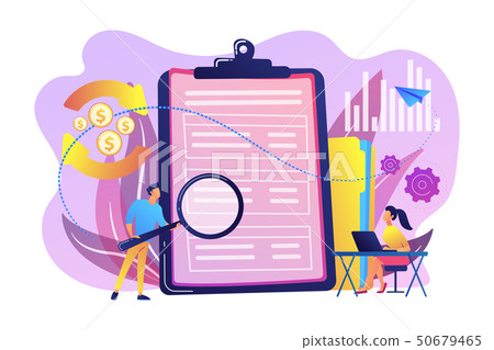 Cash flow statement concept vector illustration. Cash flow statement concept vector illustration. 50679465