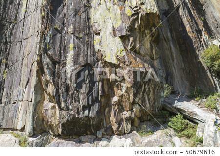 Mountain rock bottom view. Altai. Mountain rock bottom view. Altai. 50679616