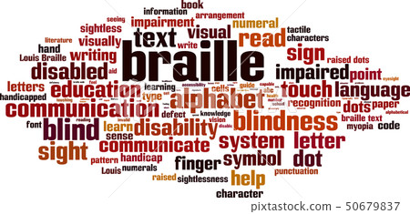 Braille word cloud 50679837