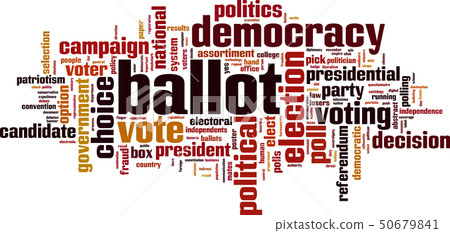 Ballot word cloud 50679841