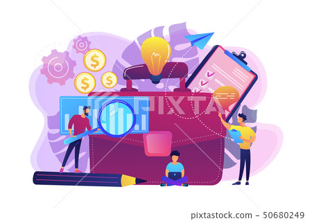 Business plan concept vector illustration. - Stock Illustration ...