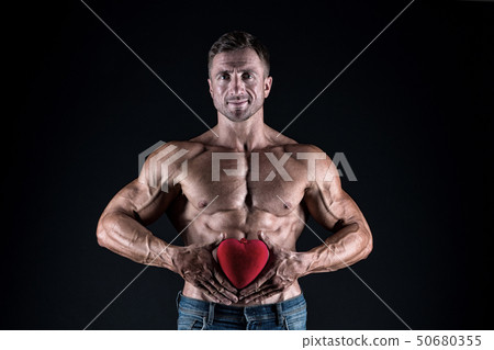 love date. bodybuilder man share his heart. i lay love date. bodybuilder man share his heart. i lay 50680355