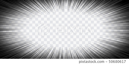Comic book action lines. Speed lines Manga frame 50680617