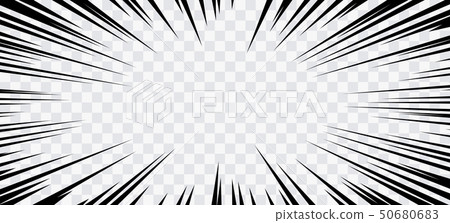Comic book action lines. Speed lines Manga frame 50680683