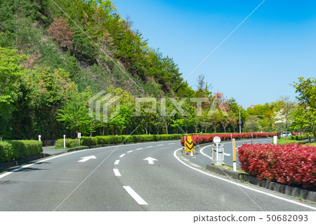 Curved road Curved road 50682093