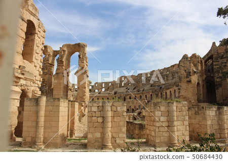 World Heritage Amphitheater Elgem Tunisia Africa World Heritage Amphitheater Elgem Tunisia Africa 50684430