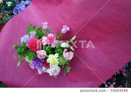Photographing scenery of flower arrangement Photographing scenery of flower arrangement 50684846