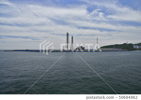Yokosuka thermal power plant during the dismantling construction [May 2019] 50684862