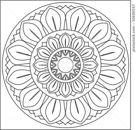 Wheel of lotus. 50686587