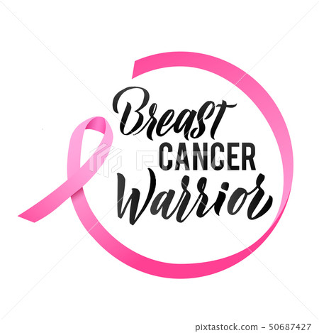 Pink Ribbon Breast Cancer Awareness Vector Illustration 50687427
