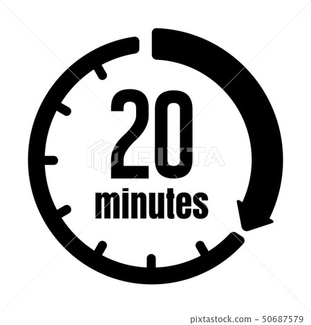 Minutes / Hours · Timer · Stopwatch Icon (20... - Stock Illustration  [50687579] - Pixta