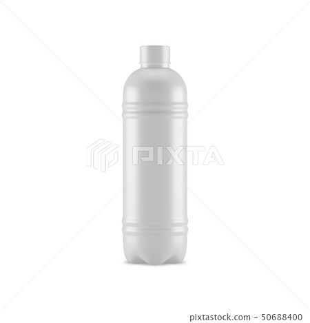 Plastic opaque water bottle, 3D illustration. Plastic opaque water bottle, 3D illustration. 50688400
