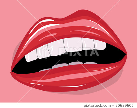 Red lips 50689605