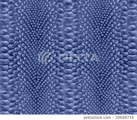 Blue snakeskin background pattern 50689738