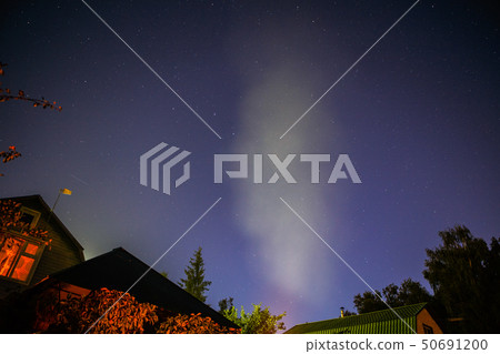 Dark night sky with stars. 50691200