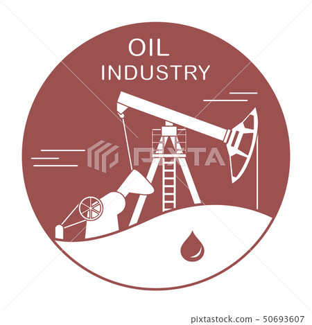 Oil industry equipment Pumpjack Vector Oil industry equipment Pumpjack Vector 50693607